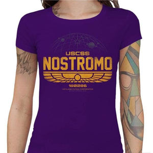 T-shirt Geekette - Nostromo - Alien - Couleur Violet - Taille S