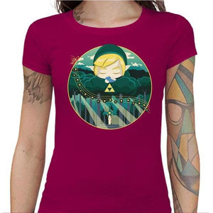 T-shirt Geekette - Ocarina Song - Couleur Fuchsia - Taille S