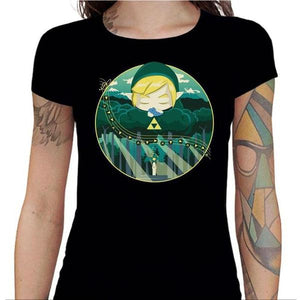 T-shirt Geekette - Ocarina Song - Couleur Noir - Taille S