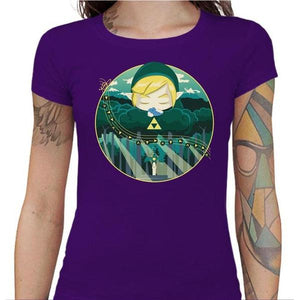 T-shirt Geekette - Ocarina Song - Couleur Violet - Taille S