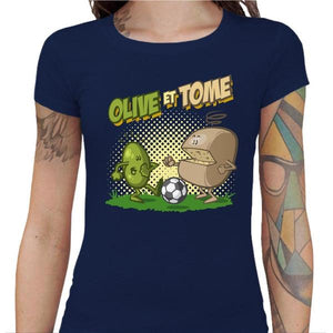 T-shirt Geekette - Olive et Tome - Couleur Bleu Nuit - Taille S