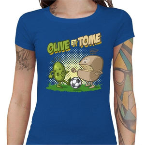 T-shirt Geekette - Olive et Tome - Couleur Bleu Royal - Taille S