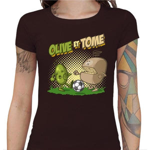 T-shirt Geekette - Olive et Tome - Couleur Chocolat - Taille S