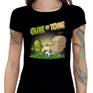 T-shirt Geekette - Olive et Tome - Couleur Noir - Taille S