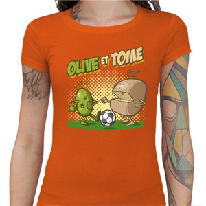 T-shirt Geekette - Olive et Tome - Couleur Orange - Taille S
