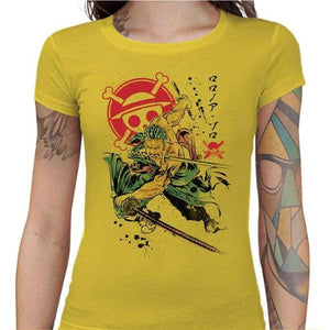 T-shirt Geekette - Pirate Hunter - Couleur Jaune - Taille S