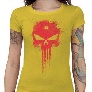 T-shirt Geekette - Punisher - Couleur Jaune - Taille S