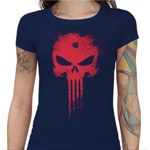 T-shirt Geekette - Punisher - Couleur Marine - Taille S