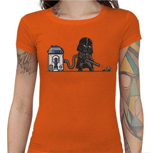 T-shirt Geekette - R2D2 - Couleur Orange - Taille S