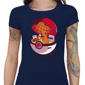 T-shirt Geekette - Red Poke House - Couleur Bleu Nuit - Taille S