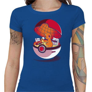 T-shirt Geekette - Red Poke House - Couleur Bleu Royal - Taille S
