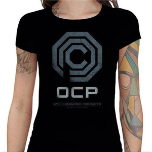 T-shirt Geekette - Robocop - OCP - Couleur Noir - Taille S