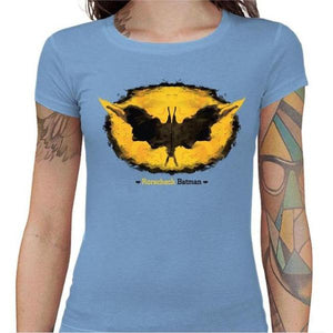 T-shirt Geekette - Rorschach Batman - Couleur Ciel - Taille S