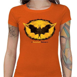 T-shirt Geekette - Rorschach Batman - Couleur Orange - Taille S