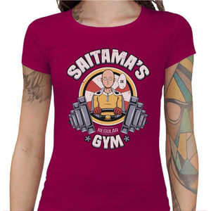 T-shirt Geekette - Saitama’s gym - Couleur Fuchsia - Taille S