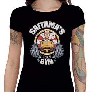 T-shirt Geekette - Saitama’s gym - Couleur Noir - Taille S