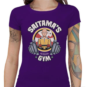 T-shirt Geekette - Saitama’s gym - Couleur Violet - Taille S