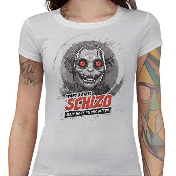 T-shirt Geekette - Schizo Gollum