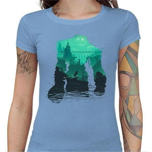 T-shirt Geekette - Shadow of the Colossus - Couleur Ciel - Taille S