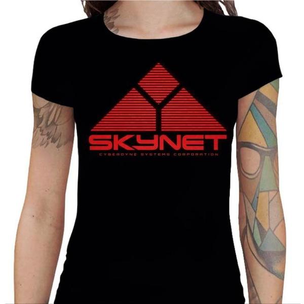 T-shirt Geekette - Skynet - Terminator II