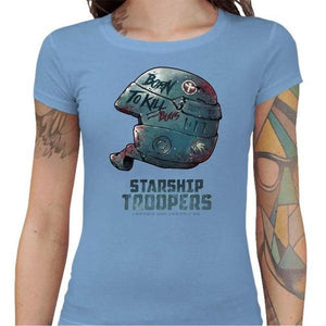 T-shirt Geekette - Starship Troopers - Couleur Ciel - Taille S
