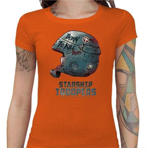 T-shirt Geekette - Starship Troopers - Couleur Orange - Taille S