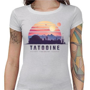 T-shirt Geekette - Tatooine - Couleur Blanc - Taille S