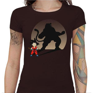 T-shirt Geekette - The Beast Inside - Couleur Chocolat - Taille S