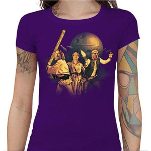 T-shirt Geekette - The Big Starwarski - Couleur Violet - Taille S