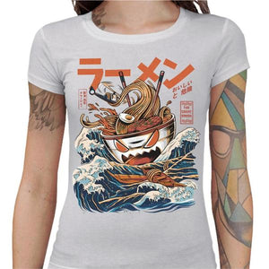 T-shirt Geekette - The Great Ramen - Couleur Blanc - Taille S
