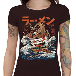 T-shirt Geekette - The Great Ramen - Couleur Chocolat - Taille S