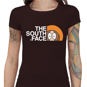 T-shirt Geekette - The south Face - Couleur Chocolat - Taille S
