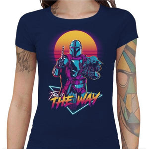 T-shirt Geekette - This is the way - Couleur Bleu Nuit - Taille S