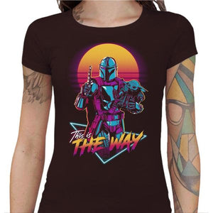 T-shirt Geekette - This is the way - Couleur Chocolat - Taille S