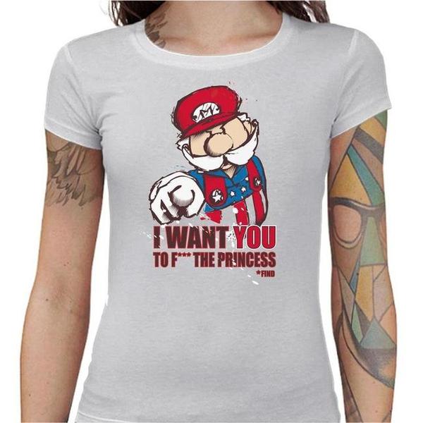 T-shirt Geekette - Uncle Mario