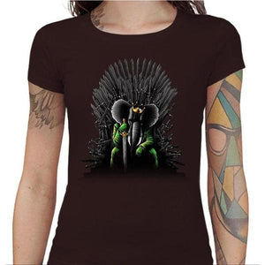 T-shirt Geekette - Unexpected King - Couleur Chocolat - Taille S