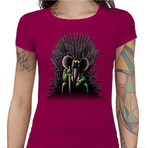 T-shirt Geekette - Unexpected King - Couleur Fuchsia - Taille S