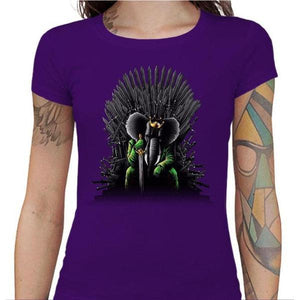 T-shirt Geekette - Unexpected King - Couleur Violet - Taille S