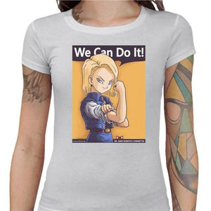 T-shirt Geekette - We can do it - Couleur Blanc - Taille S