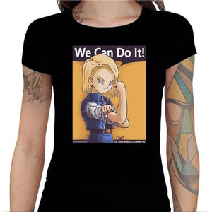 T-shirt Geekette - We can do it - Couleur Noir - Taille S