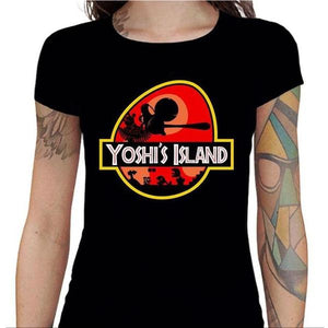 T-shirt Geekette - Yoshi's Island - Couleur Noir - Taille S