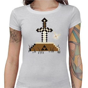 T-shirt Geekette - Zelda Craft - Couleur Blanc - Taille S