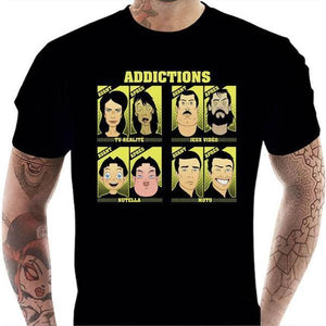 T shirt Motard homme - Addictions - Couleur Noir - Taille S
