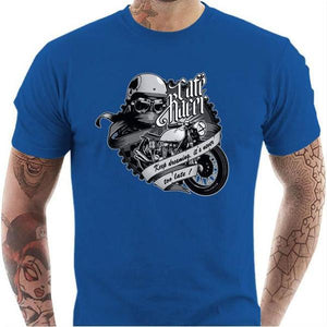 T shirt Motard homme - Café Racer - Couleur Bleu Royal - Taille S