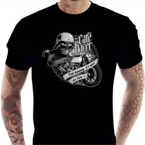 T shirt Motard homme - Café Racer - Couleur Noir - Taille S