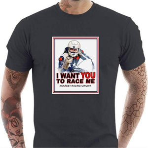 T shirt Motard homme - I Want You - Couleur Gris Foncé - Taille S