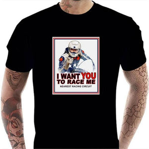 T shirt Motard homme - I Want You - Couleur Noir - Taille S