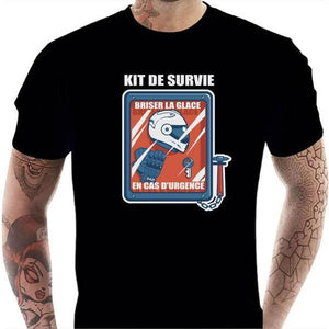 T shirt Motard homme - Kit de survie du motard - Couleur Noir - Taille S