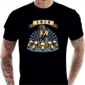 T shirt Motard homme - La prière du Motard - Couleur Noir - Taille S