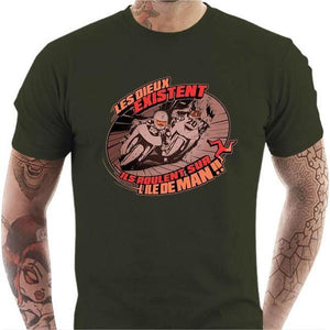 T shirt Motard homme - Les Dieux - Couleur Army - Taille S